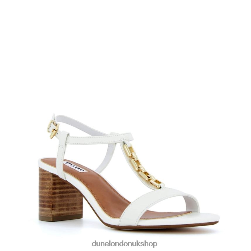 Chain Detail Sandals Women N4BBPB437 Dune London Just White