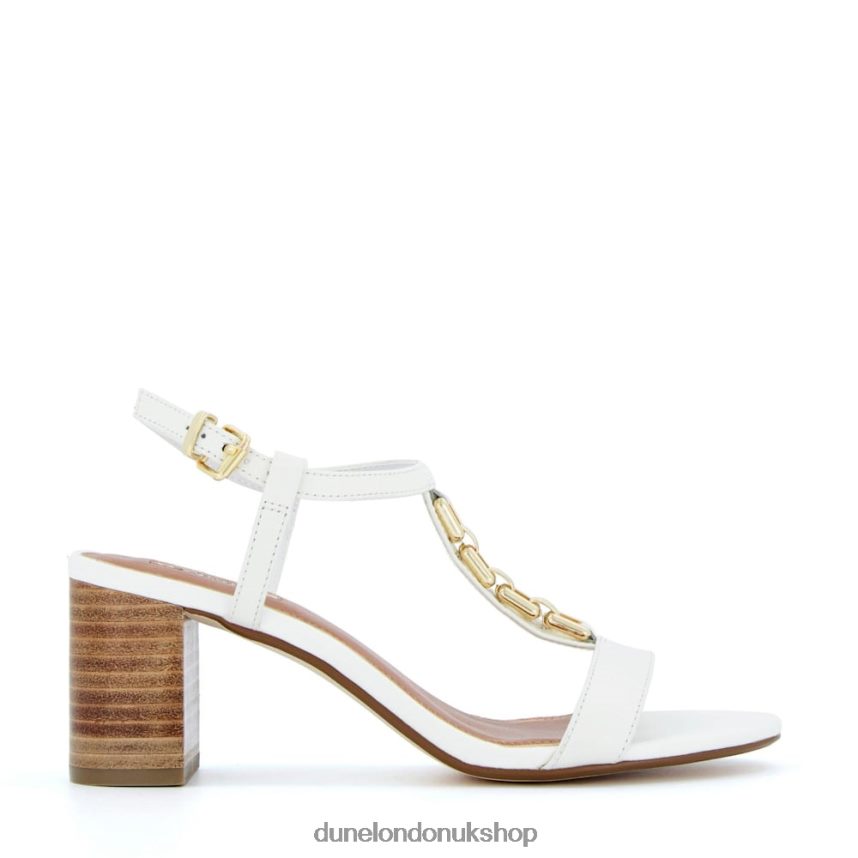 Chain Detail Sandals Women N4BBPB437 Dune London Just White