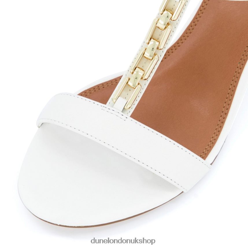 Chain Detail Sandals Women N4BBPB437 Dune London Just White