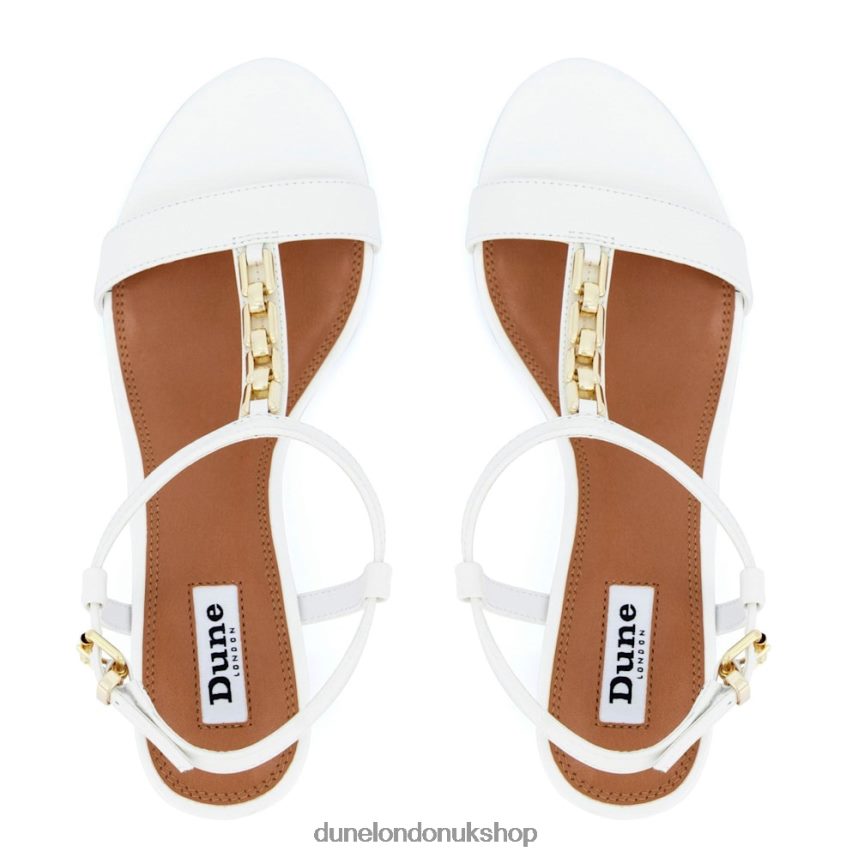 Chain Detail Sandals Women N4BBPB437 Dune London Just White