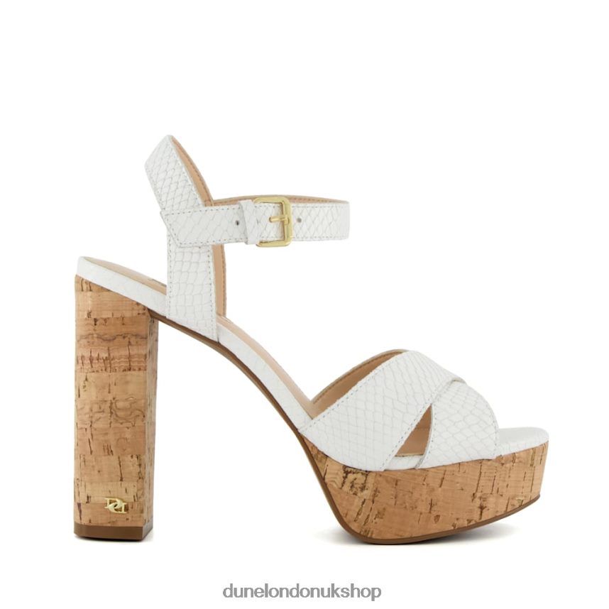 Cork-Platform Sandals Women N4BBPB112 Dune London Jealous White