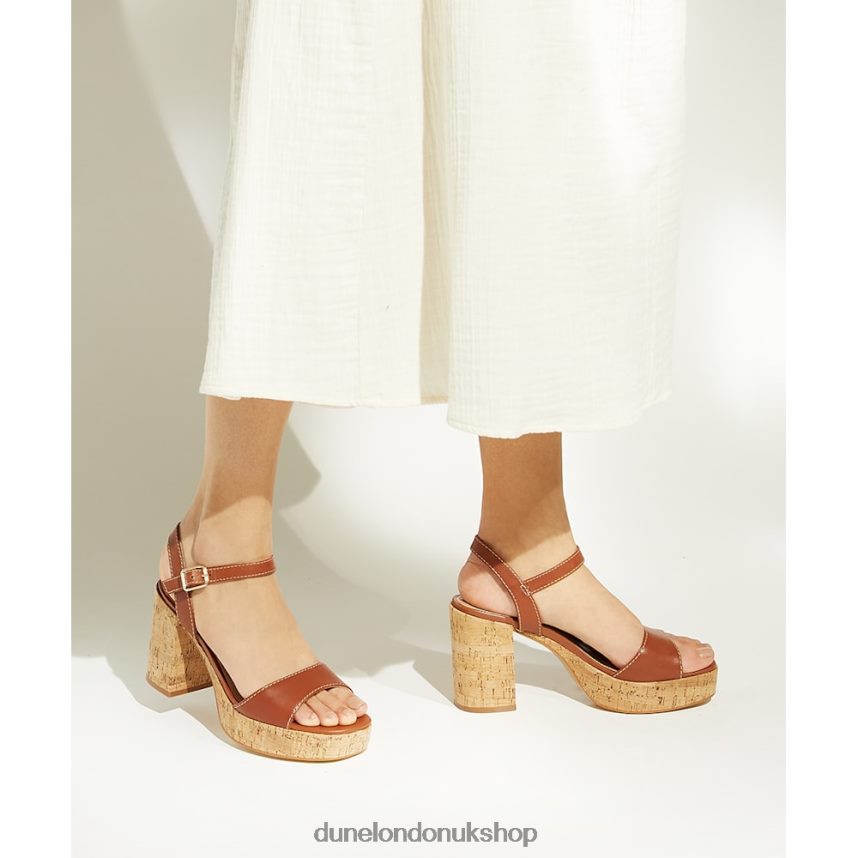 Cork-Platform Sandals Women N4BBPB123 Dune London Jodi Tan