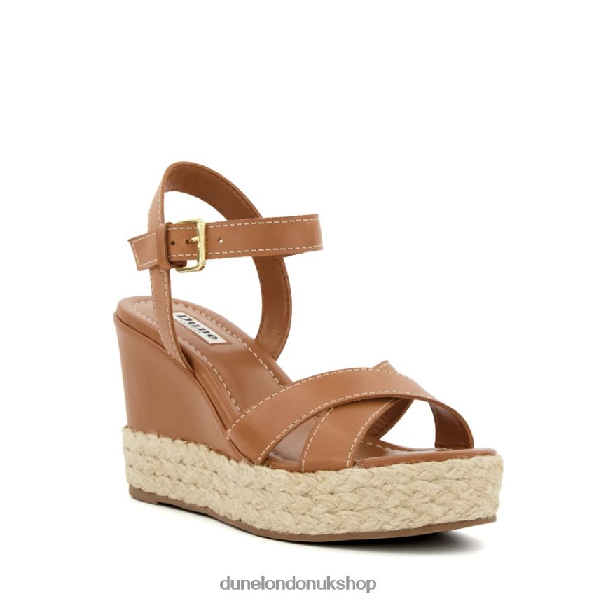 Espadrille-Wedge-Heel Sandals Women N4BBPB177 Dune London Kind Tan