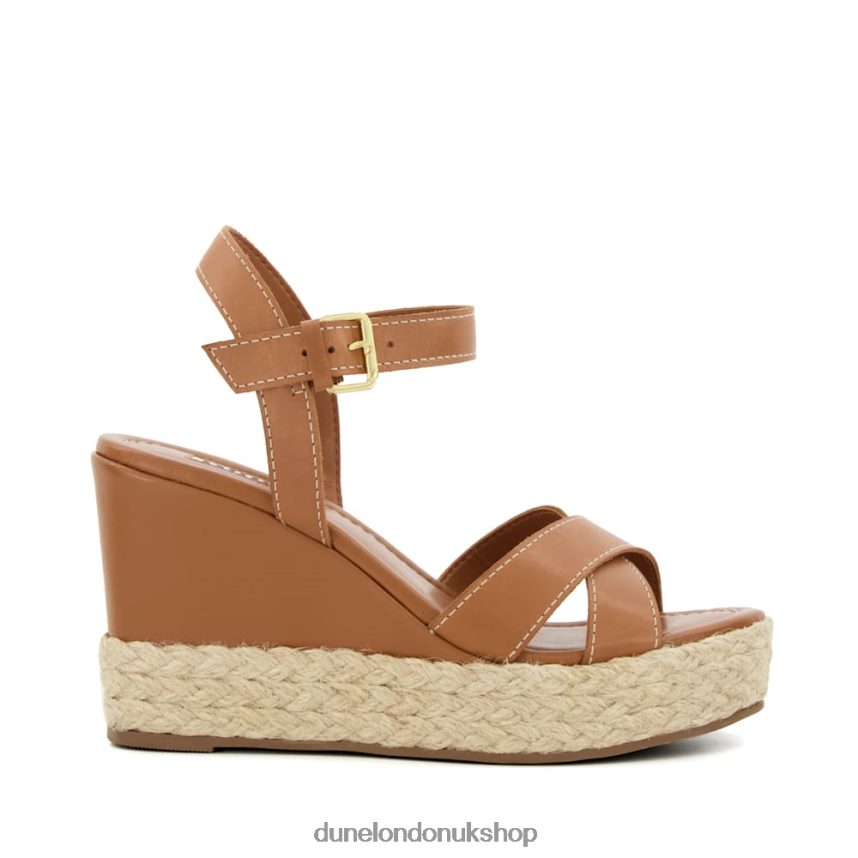 Espadrille-Wedge-Heel Sandals Women N4BBPB177 Dune London Kind Tan