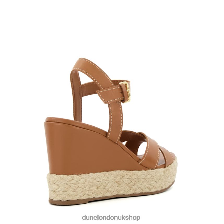 Espadrille-Wedge-Heel Sandals Women N4BBPB177 Dune London Kind Tan