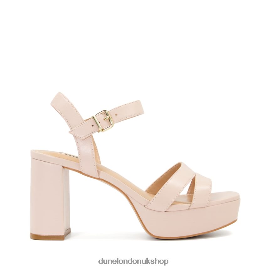 Leather Mid-Platform Sandals Women N4BBPB255 Dune London Molten Nude