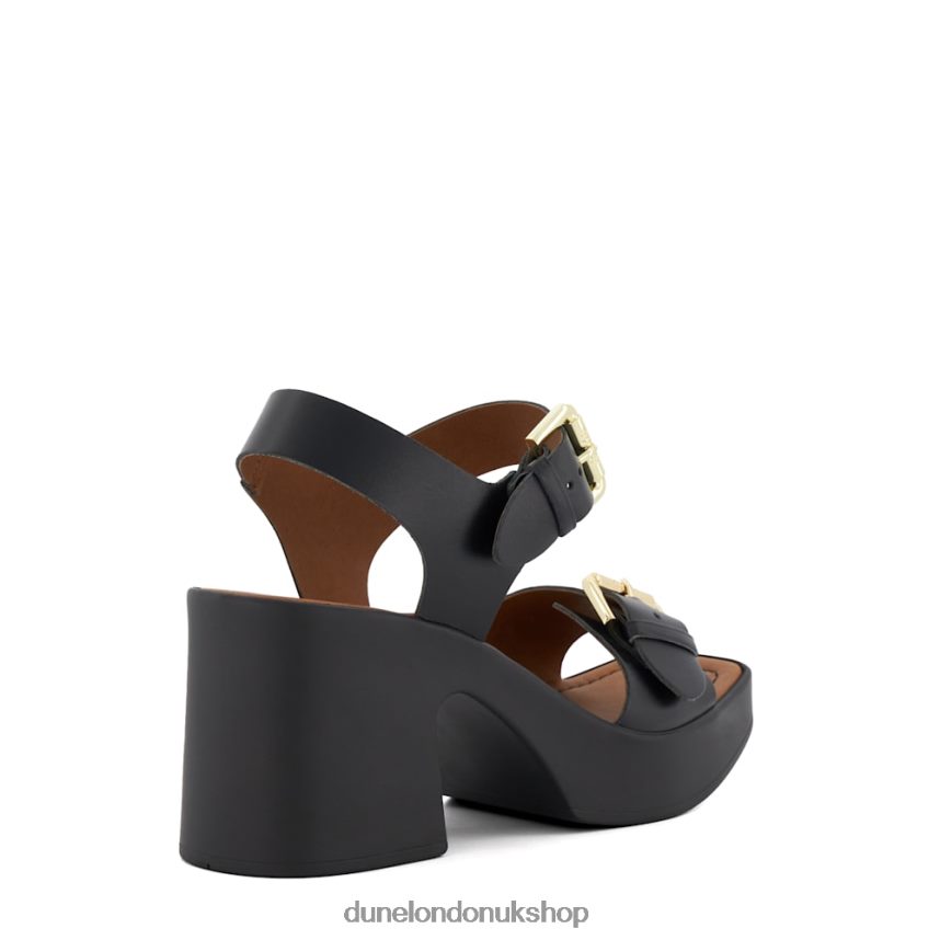 Leather Platform Sandals Women N4BBPB453 Dune London Jenies Black