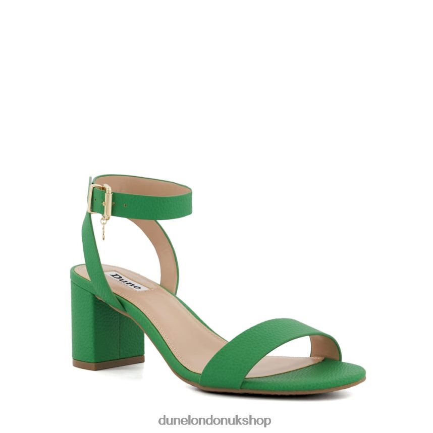 Mid Block Heel Sandals Women N4BBPB15 Dune London Memee Green - Click Image to Close