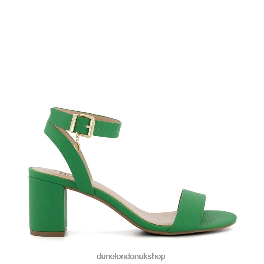 Mid Block Heel Sandals Women N4BBPB15 Dune London Memee Green