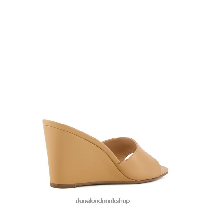 Open-Toe Wedge Mules Women N4BBPB454 Dune London Motel Camel