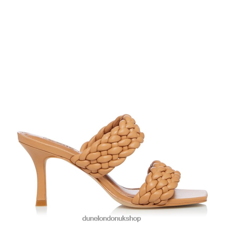 Padded Weave Strap Mules Women N4BBPB568 Dune London Moritz Camel