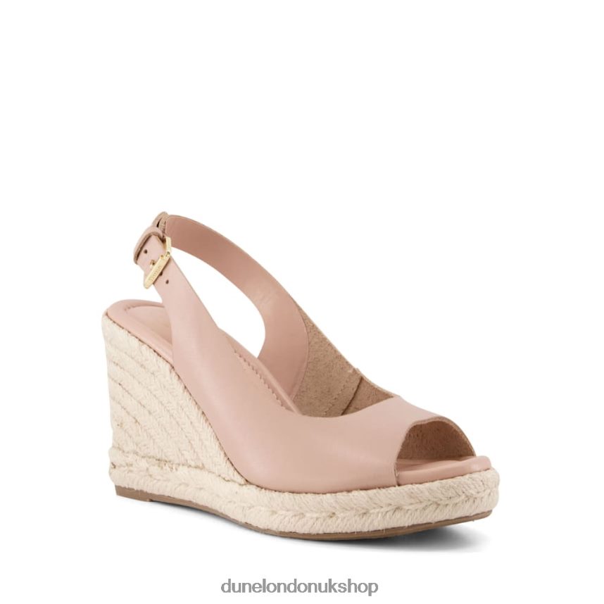 Peep-Toe Wedges Women N4BBPB600 Dune London Kimmy Blush - Click Image to Close