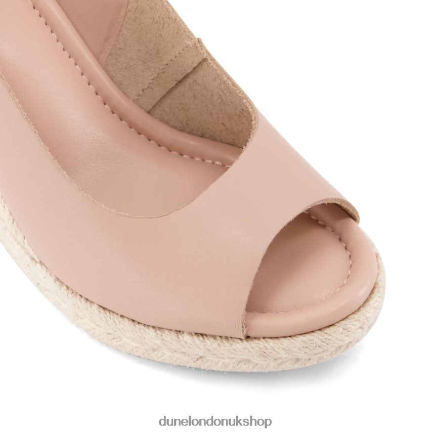 Peep-Toe Wedges Women N4BBPB600 Dune London Kimmy Blush