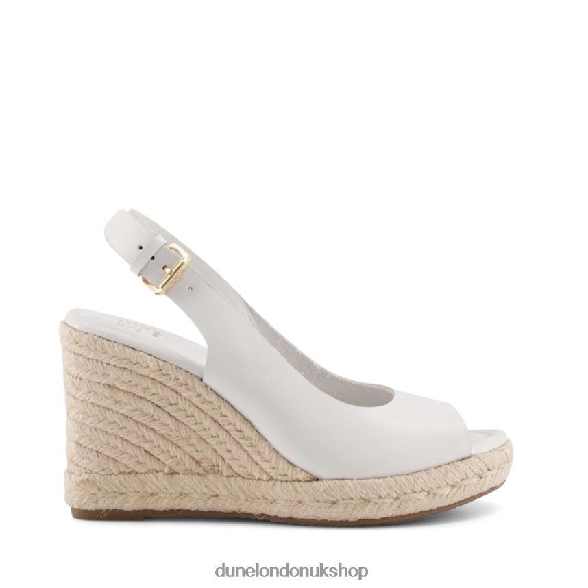 Peep-Toe Wedges Women N4BBPB601 Dune London Kimmy White