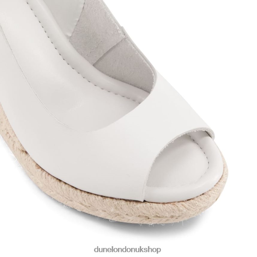 Peep-Toe Wedges Women N4BBPB601 Dune London Kimmy White