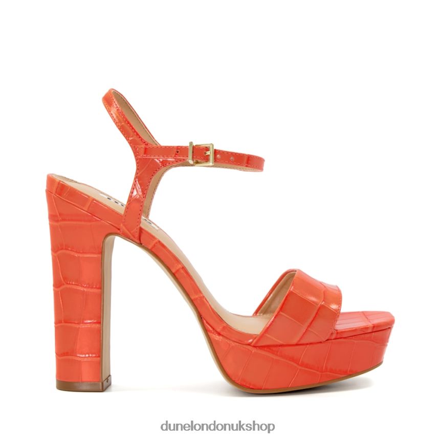 Strappy Platform Heel Sandals Women N4BBPB486 Dune London Matche Orange