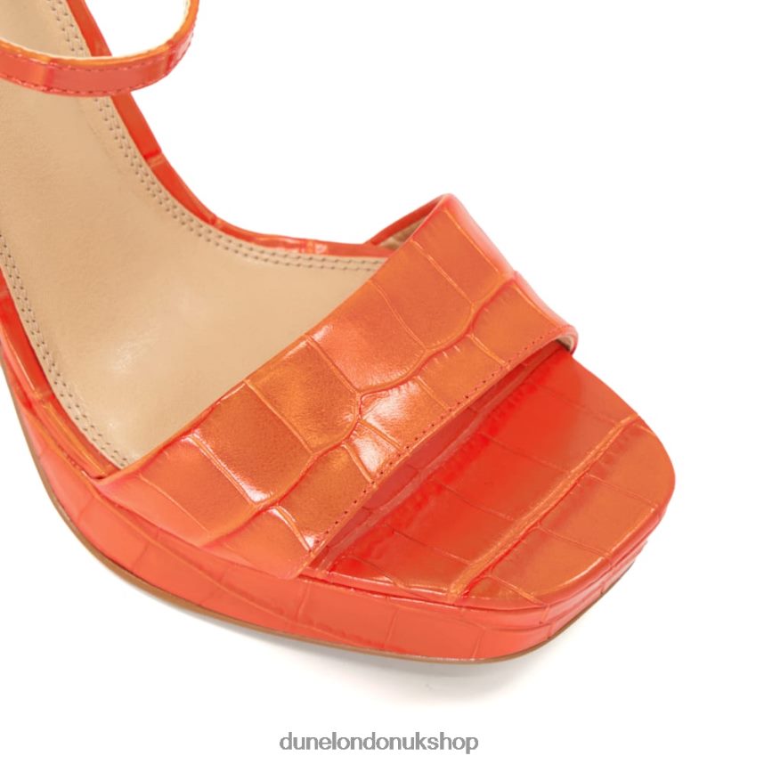 Strappy Platform Heel Sandals Women N4BBPB486 Dune London Matche Orange