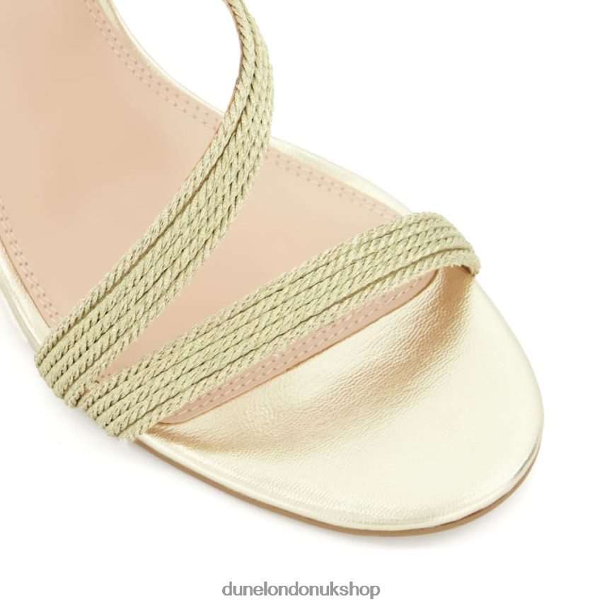 Strappy Woven-Wedge Sandals Women N4BBPB464 Dune London Kaia Gold