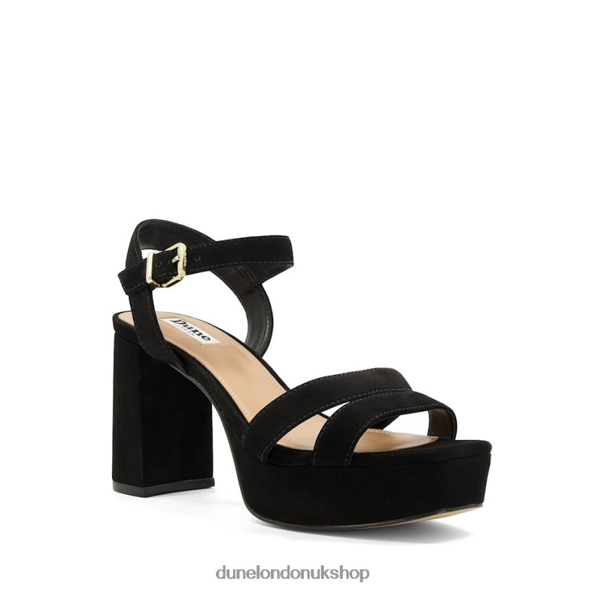 Suede Mid-Platform Sandals Women N4BBPB277 Dune London Molten Black