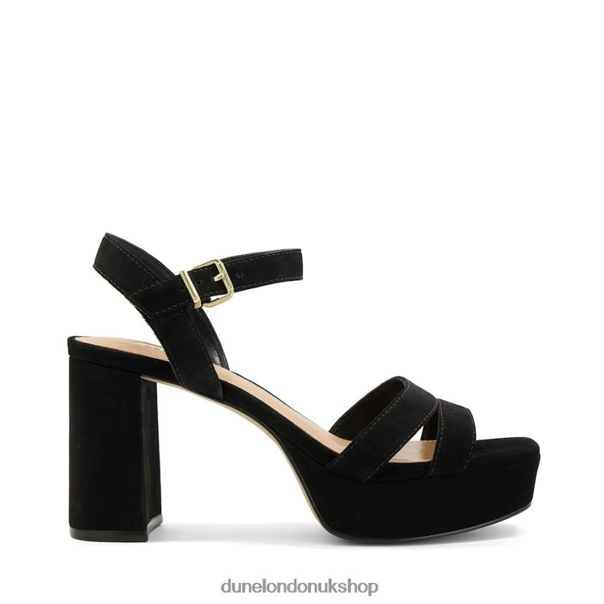 Suede Mid-Platform Sandals Women N4BBPB277 Dune London Molten Black