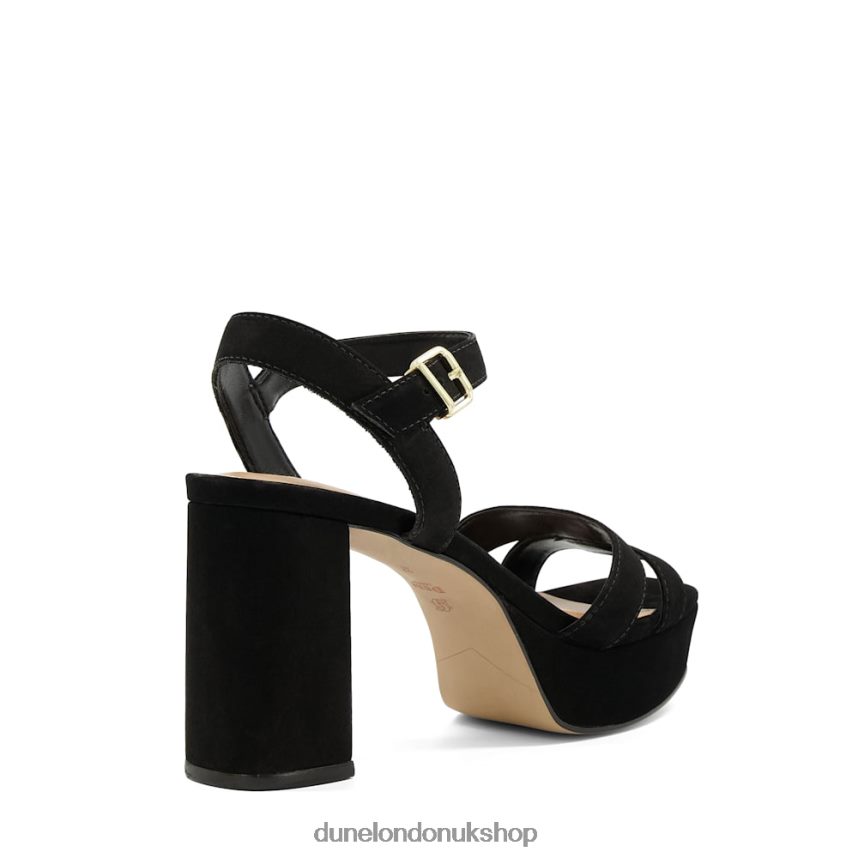 Suede Mid-Platform Sandals Women N4BBPB277 Dune London Molten Black