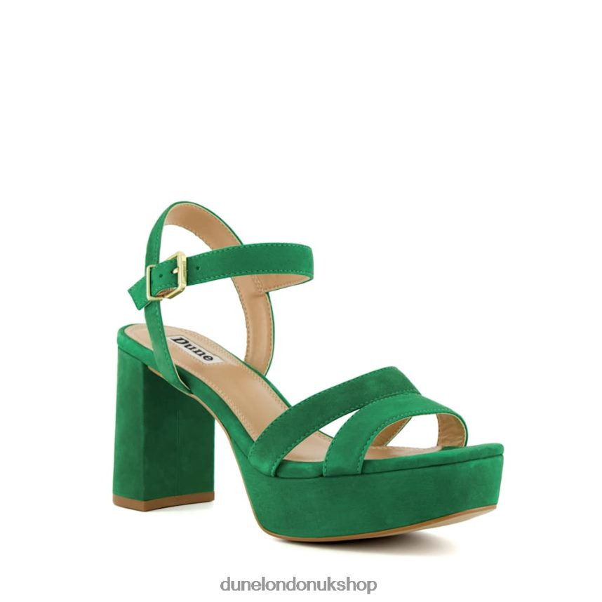 Suede Mid-Platform Sandals Women N4BBPB545 Dune London Molten Green