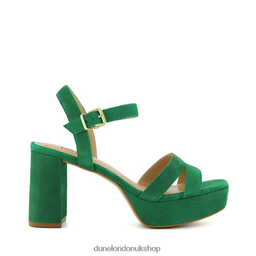 Suede Mid-Platform Sandals Women N4BBPB545 Dune London Molten Green