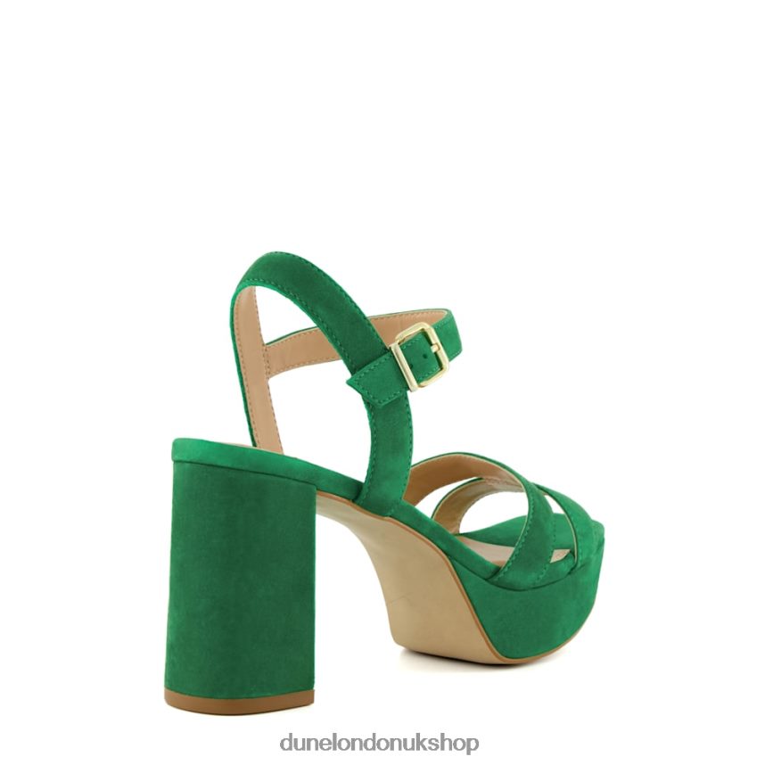 Suede Mid-Platform Sandals Women N4BBPB545 Dune London Molten Green