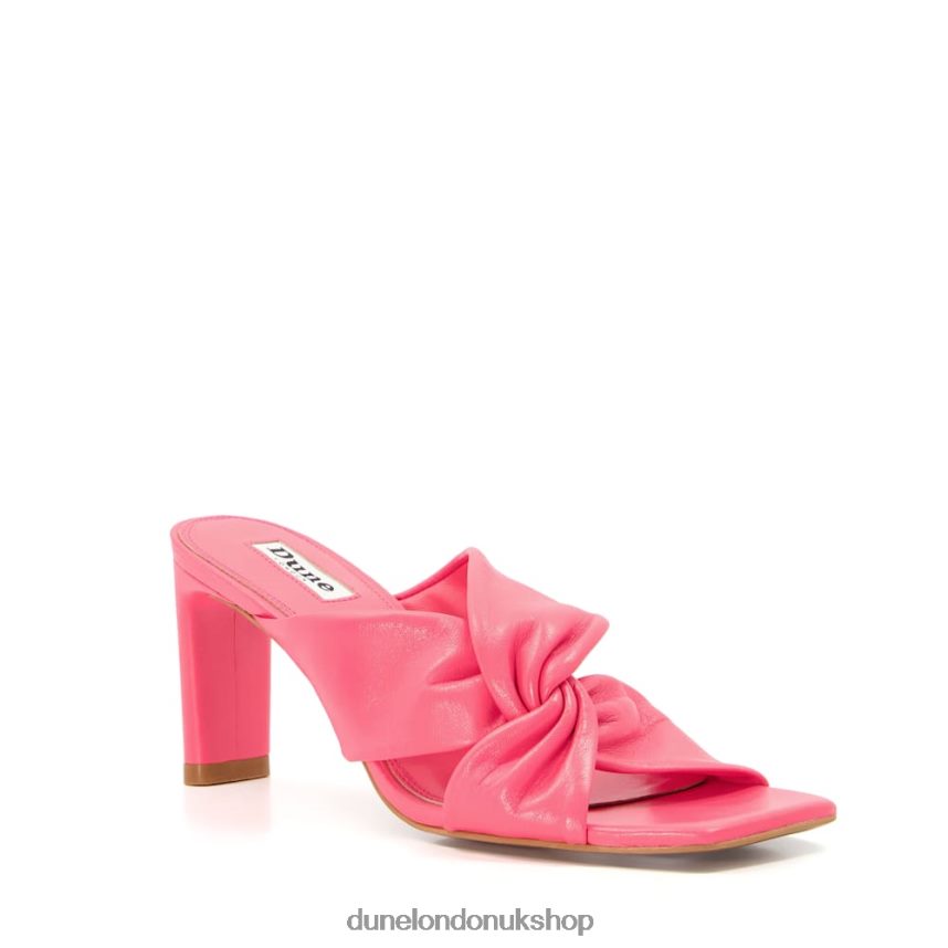 Twist Knot Mule Women N4BBPB598 Dune London Magnet Pink - Click Image to Close