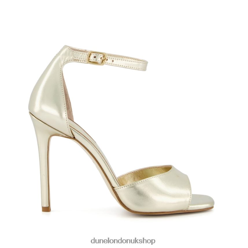 Two Part Heeled Sandals Women N4BBPB646 Dune London Mistie Champagne