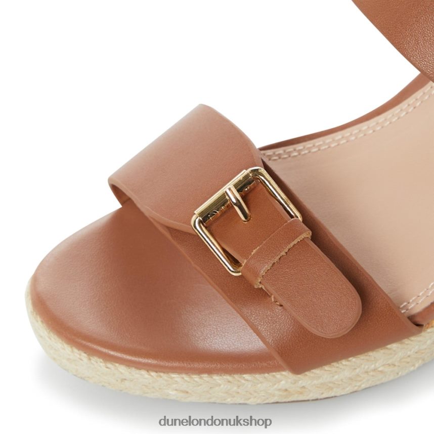 Wedge Sandals Women N4BBPB621 Dune London Kendyll Tan