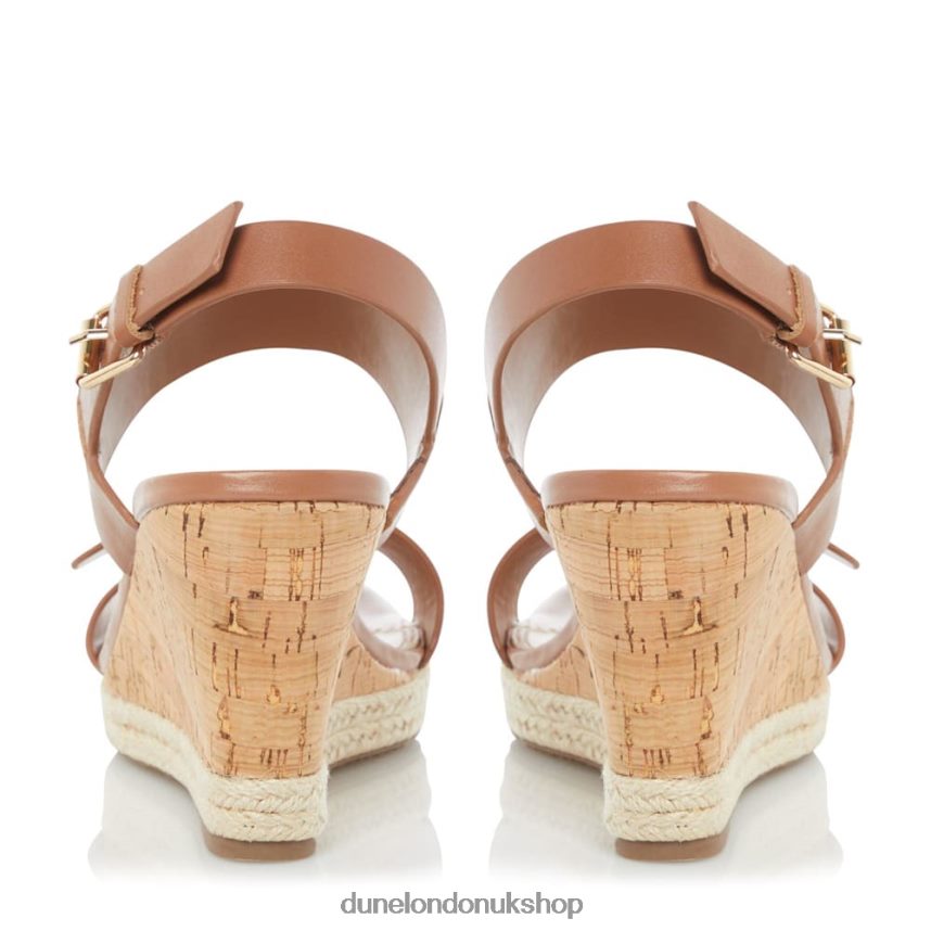 Wedge Sandals Women N4BBPB621 Dune London Kendyll Tan