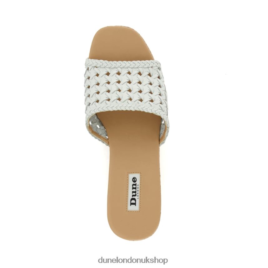 Woven Cork-Wedge Sandals Women N4BBPB122 Dune London Katey White