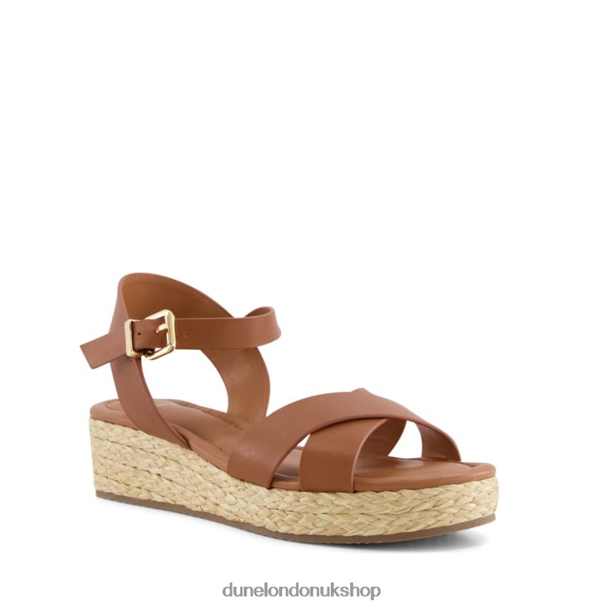 Woven Flatform Sandals Women N4BBPB347 Dune London Linnie Tan