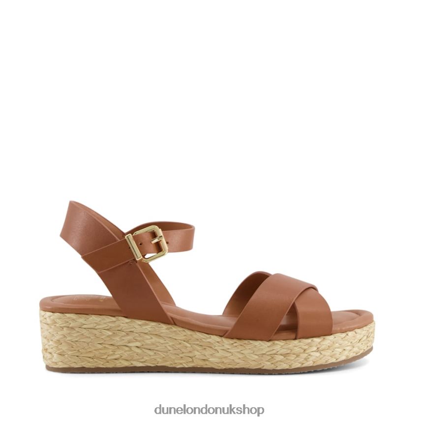 Woven Flatform Sandals Women N4BBPB347 Dune London Linnie Tan