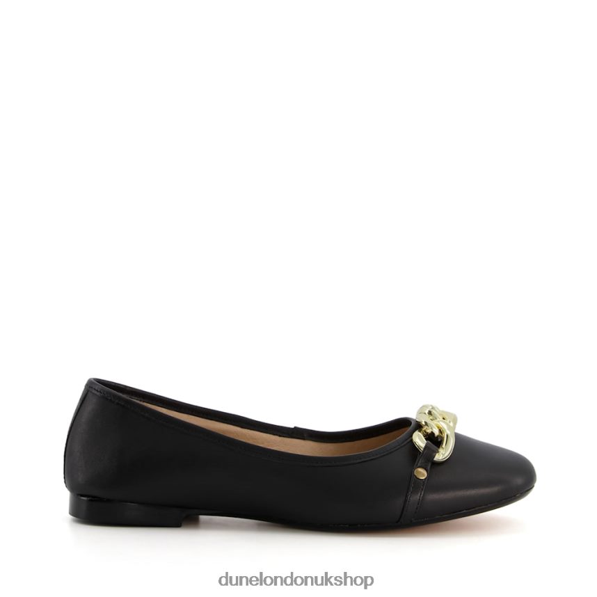 Chain Ballerina Shoes Women N4BBPB644 Dune London Haselle Black