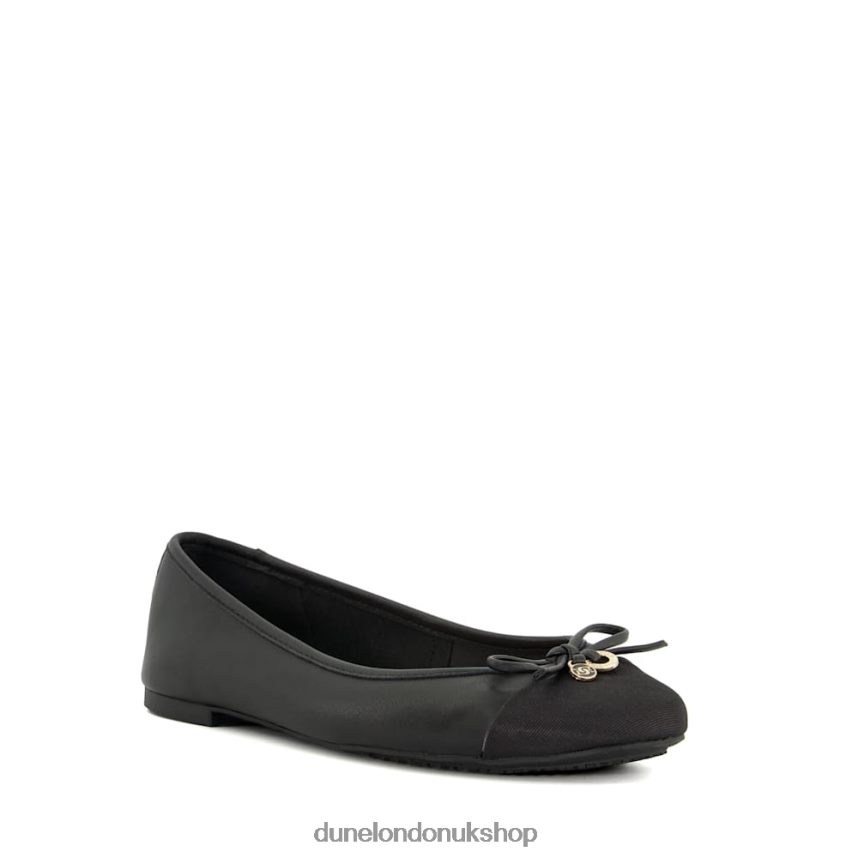 Charm-Detail Ballet Shoes Women N4BBPB264 Dune London Hallo Black