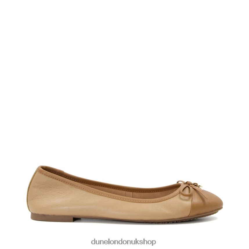 Charm-Detail Ballet Shoes Women N4BBPB629 Dune London Hallo Camel