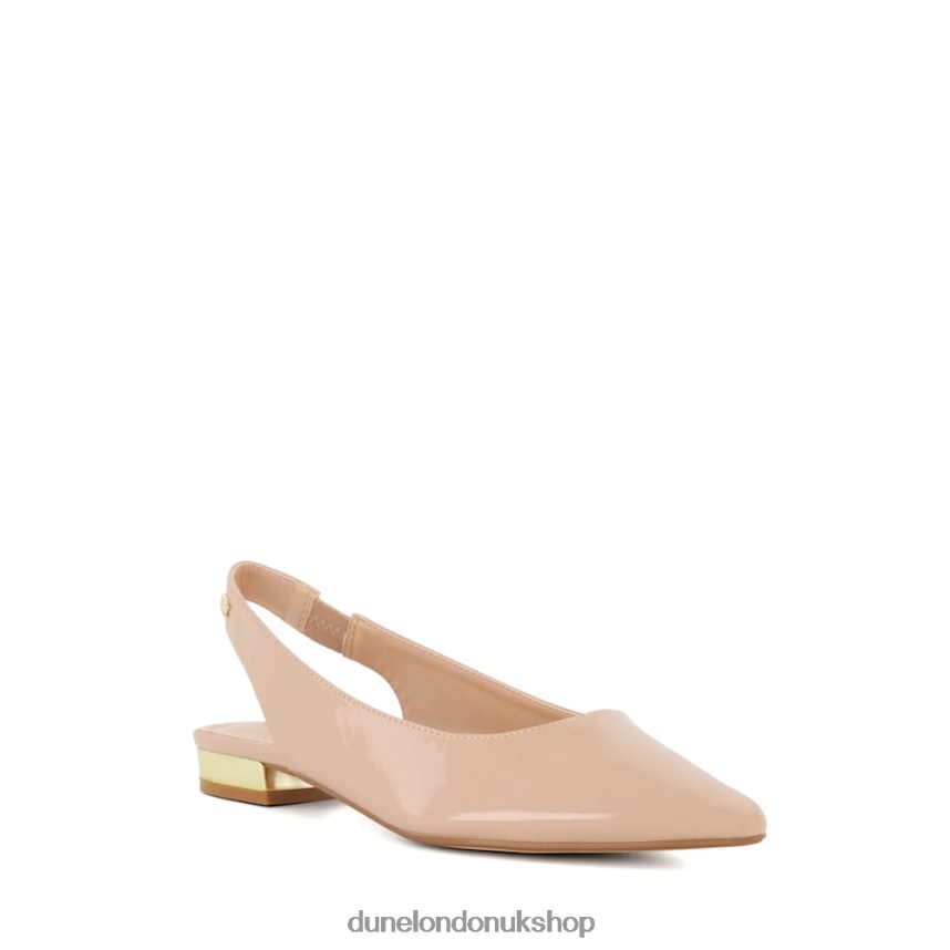 Slingback Ballet Pumps Women N4BBPB335 Dune London Caramello Blush - Click Image to Close