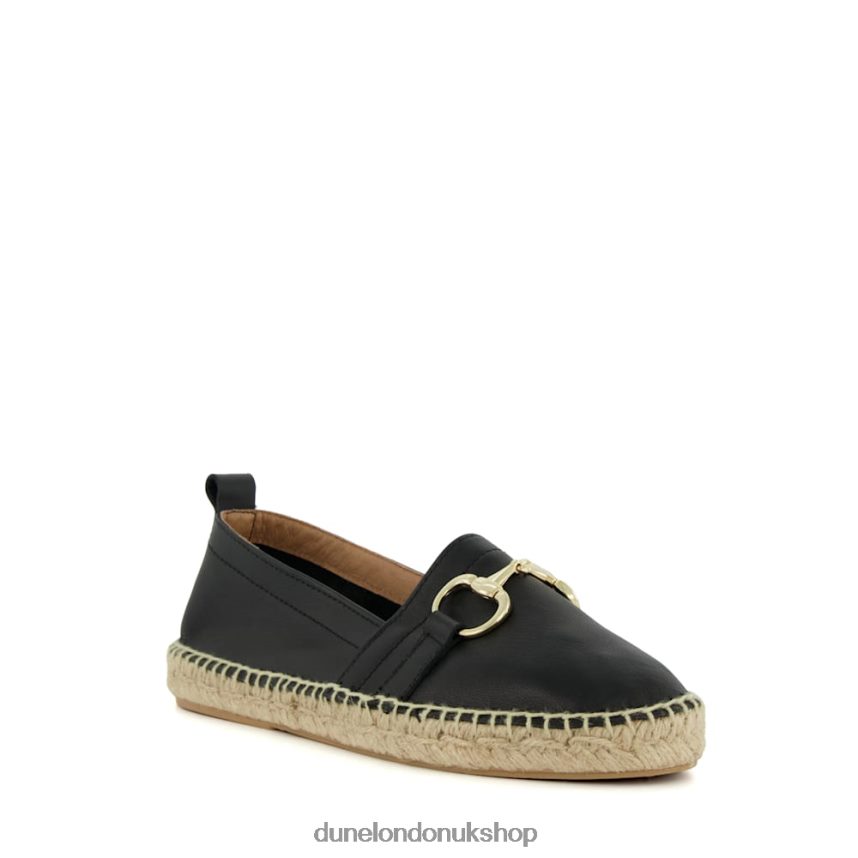 Snaffle-Trim Flat Espadrilles Women N4BBPB443 Dune London Guavas Black