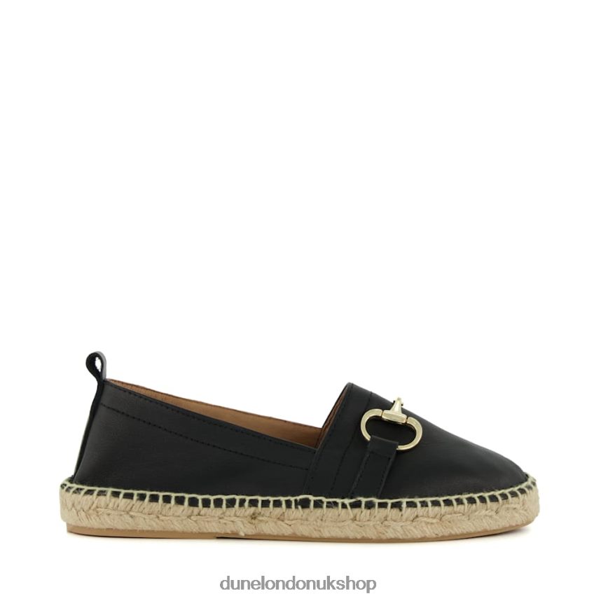 Snaffle-Trim Flat Espadrilles Women N4BBPB443 Dune London Guavas Black