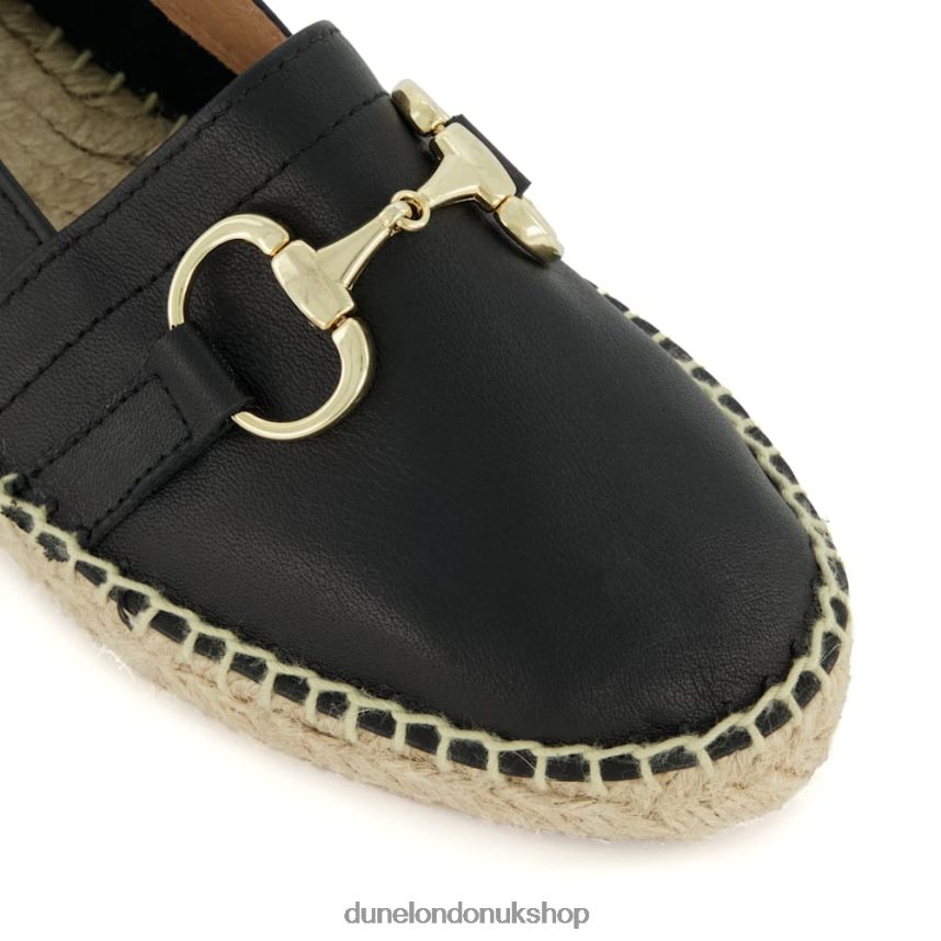 Snaffle-Trim Flat Espadrilles Women N4BBPB443 Dune London Guavas Black