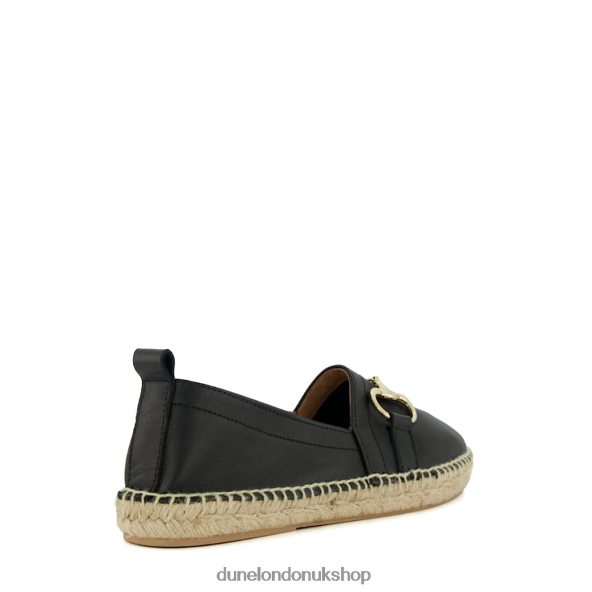 Snaffle-Trim Flat Espadrilles Women N4BBPB443 Dune London Guavas Black