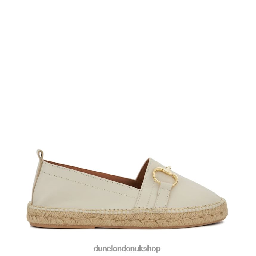 Snaffle-Trim Flat Espadrilles Women N4BBPB444 Dune London Guavas White