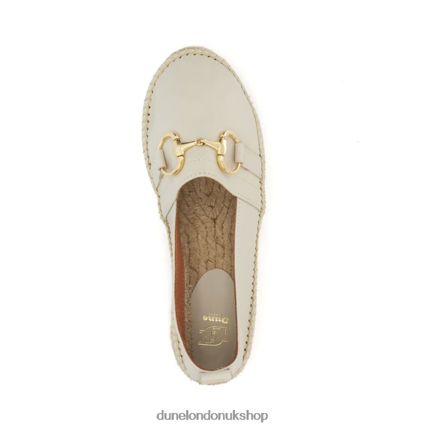 Snaffle-Trim Flat Espadrilles Women N4BBPB444 Dune London Guavas White