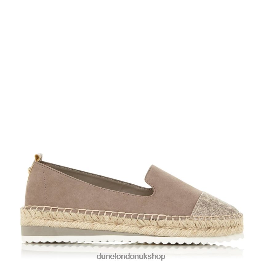 Toecap Eva Espadrilles Women N4BBPB569 Dune London Gavina Taupe - Click Image to Close