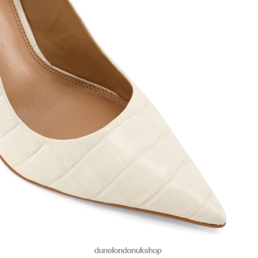 Croc Court Heels Women N4BBPB349 Dune London Bento Cream