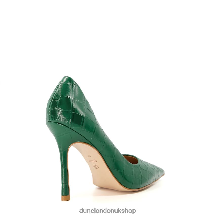 Croc Court Heels Women N4BBPB560 Dune London Bento Green - Click Image to Close