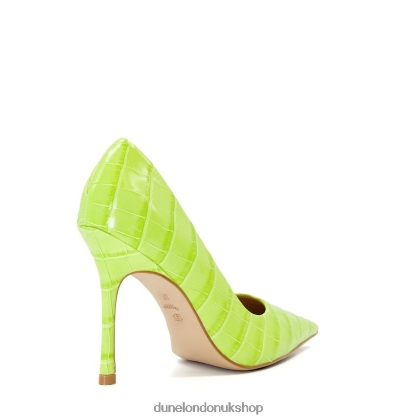 Croc Court Heels Women N4BBPB73 Dune London Bento Lime Green