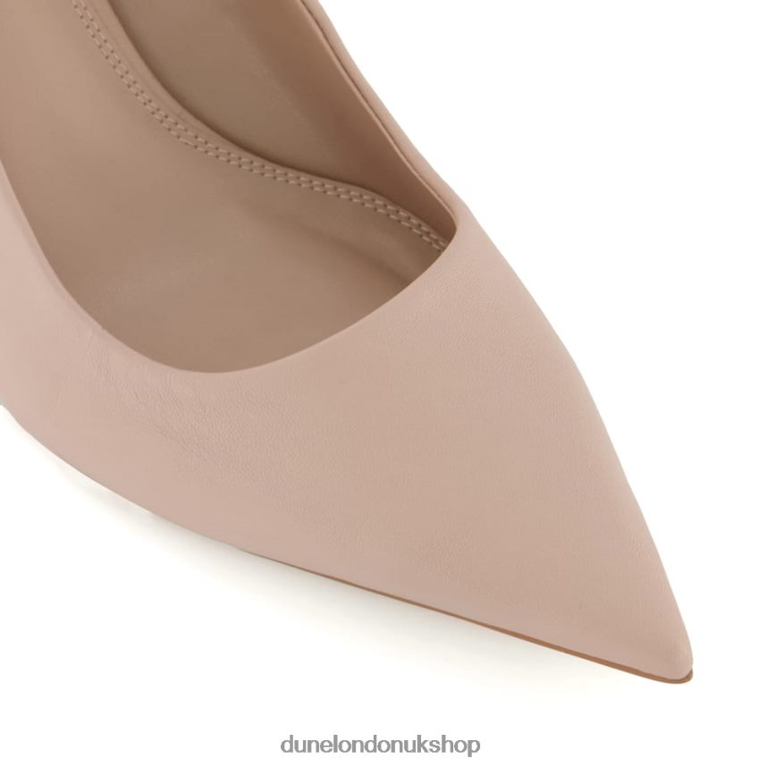 Flare-Heel Court Shoes Women N4BBPB176 Dune London Angelina Blush